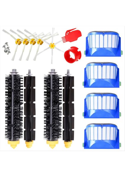 Irobot Roomba Serisi 600 605 606 610 615 616 620 Robot Vakum Temizleyici Mian Yan Fırça Hepa Filtre Yedek Parçaları (Yurt Dışından)