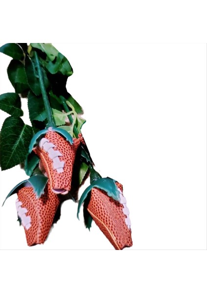 Spor Deri Gül Kişiselleştirilmiş Voleybol Gülü Yapay Voleybol Çiçeği Voleybol Hayranları Için Anneler Günü Hediyesi B (Yurt Dışından)