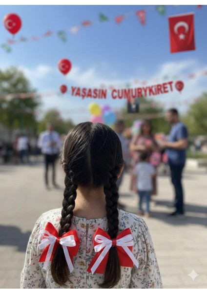 Kurdele Model Kırmızı ve Beyaz Renk Bayramlık Ikili Toka fiyatları