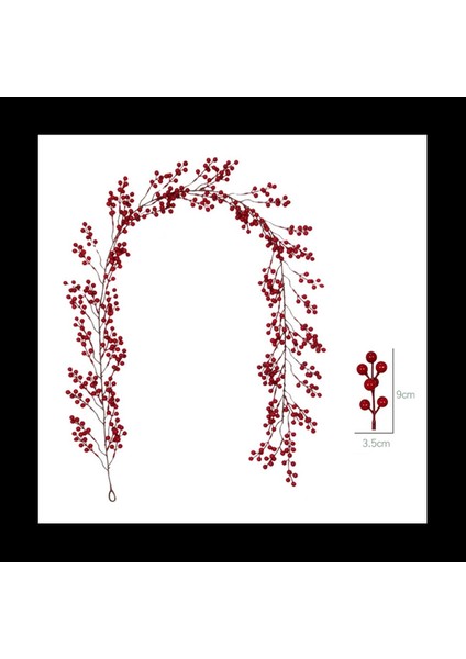 4pcs 6 39FT Kırmızı Berry Noel Çelenk Şömine Dekorasyonu Için Esnek Yapay Berry Garland (Yurt Dışından) fiyatları
