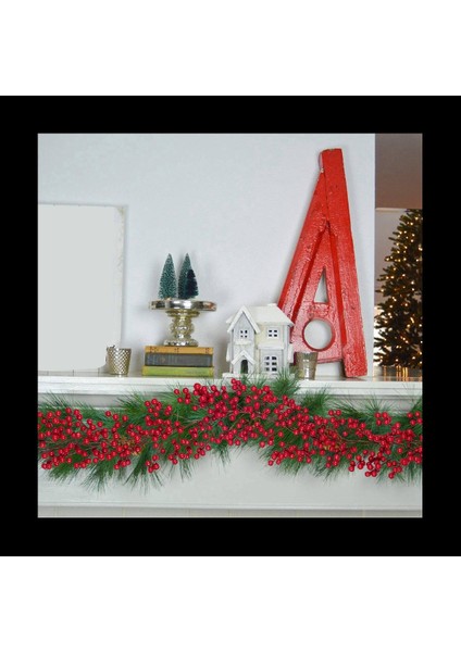 4pcs 6 39FT Kırmızı Berry Noel Çelenk Şömine Dekorasyonu Için Esnek Yapay Berry Garland (Yurt Dışından) fırsatları