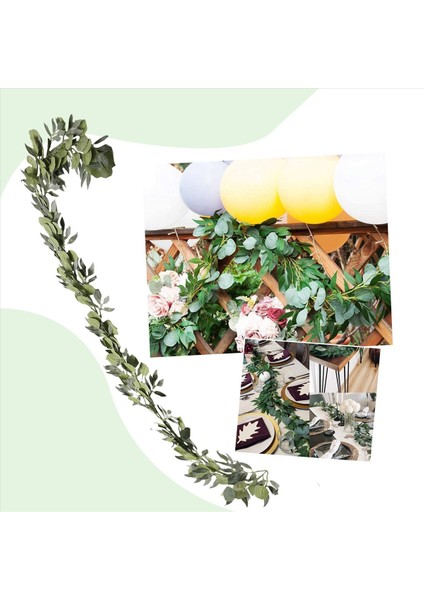 Söğüt Üzümlü Yapay Okaliptüs Çelenk 2 Paket 6 5 Feet Okaliptüs Çelenk Yeşillik Gümüş Dolar Okaliptüs (Yurt Dışından) fırsatları