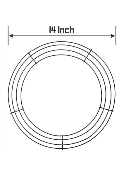 14 Inç Tel Çelenk Çerçeve Metal Yuvarlak Çelenk Formu Noel Partisi Için Yeşil Yeşil Ev Dekorasyon Dıy Pack 20 (Yurt Dışından) fiyatları
