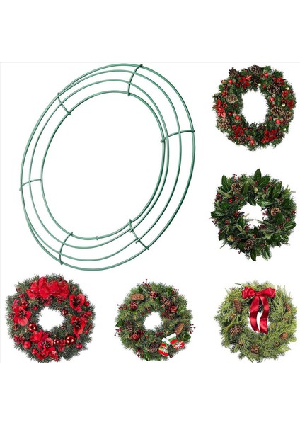 14 Inç Tel Çelenk Çerçeve Metal Yuvarlak Çelenk Formu Noel Partisi Için Yeşil Yeşil Ev Dekorasyon Dıy Pack 20 (Yurt Dışından) modelleri