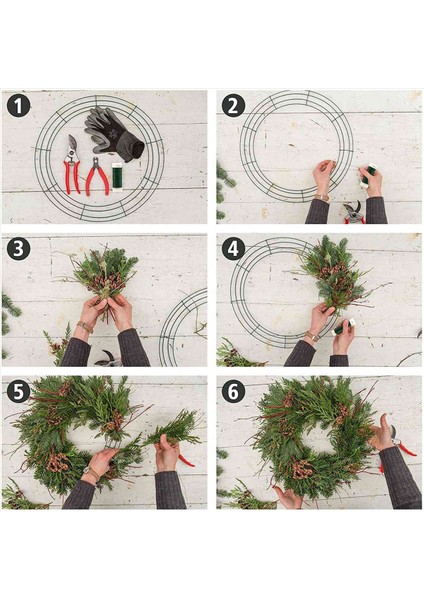 14 Inç Tel Çelenk Çerçeve Metal Yuvarlak Çelenk Formu Noel Partisi Için Yeşil Yeşil Ev Dekorasyon Dıy Pack 20 (Yurt Dışından) indirimleri