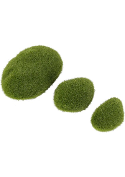 90PCS 3 Boyutunda Yapay Yosun Kayaları Dekoratif Yeşil Yosun Topları Çiçek Aranjmanları Için Bahçeler ve Işçilik (Yurt Dışından) fırsatları