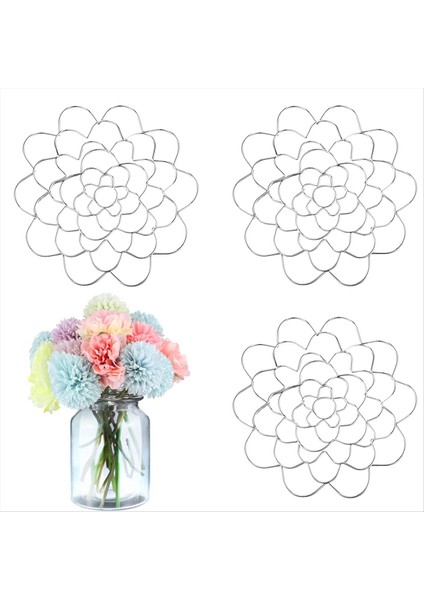 Çiçek Aranjman Tutucu 3pc Tel Çiçek Düzenleme Aracı Metal Çiçek Ekleme Kapağı Yeniden Kullanılabilir Çiçek Izgara Aranjeri 5inch (Yurt Dışından) fiyatları