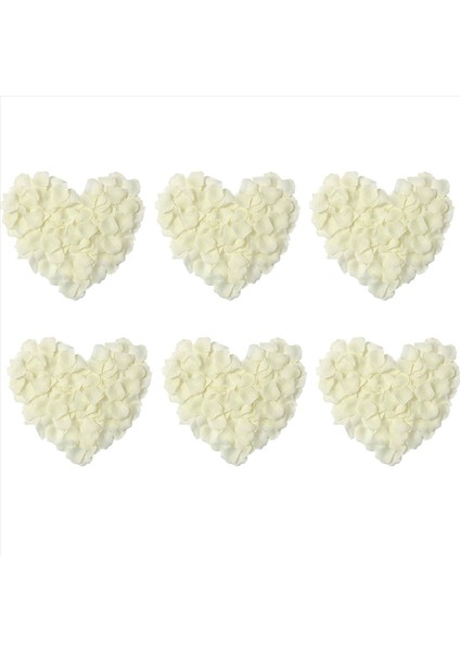 600 Pc/set Ipek Gül Yaprakları Düğün Için Yapay Gül Çiçek Taç Yaprağı Evi Otel Sevgililer Günü Dekorasyonu Beyaz (Yurt Dışından)