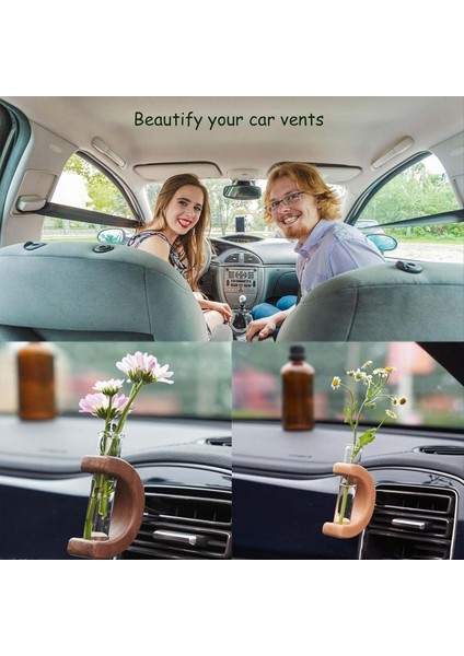 Araba Vazo Havalandırma Klipsi 2pcs Araba Çiçek Vazo Ahşap Araba Çiçek Vazo Havalandırma Klibi Araba Hava Havalandırma Süslemesi Için Araba Çiçek Vazo (Yurt Dışından) fırsatları