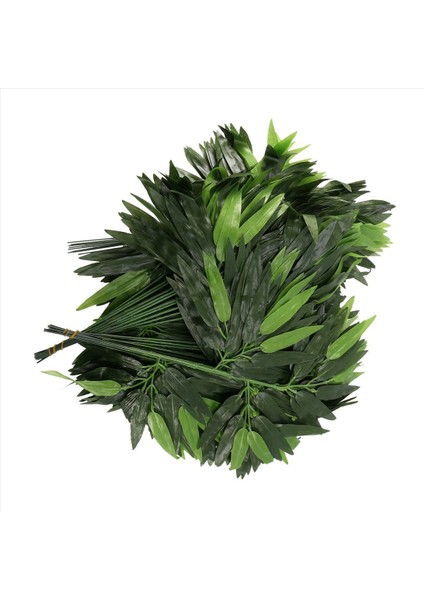 200 Adet Yapay Yeşil Bambu Yapraklar Yeşil Bitkiler Yeşillik Yaprakları Ev Otel Ofis Partisi Dekorasyonu (Yurt Dışından) fiyatları