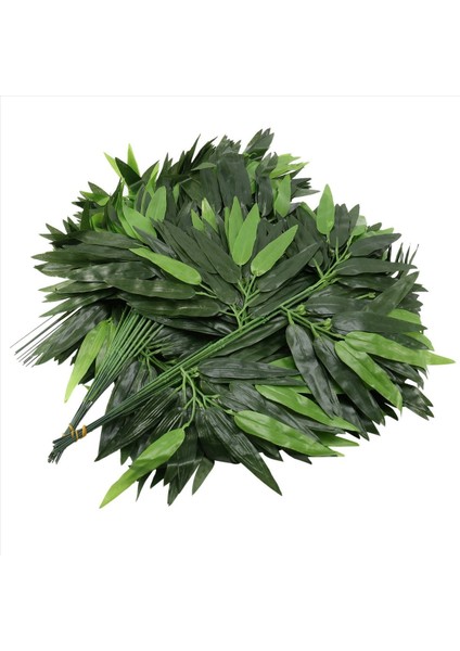 200 Adet Yapay Yeşil Bambu Yapraklar Yeşil Bitkiler Yeşillik Yaprakları Ev Otel Ofis Partisi Dekorasyonu (Yurt Dışından) modelleri