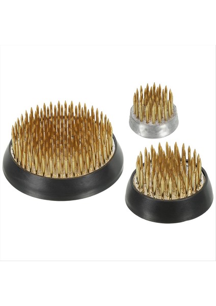 0 9/1 4/2 4inch Çiçek Kurbağaları Ikebana Kenzan 3 Adet Çiçek Aranger Alet Pirinç Çiçek Kurbağa Pimi Tutucu (Yurt Dışından)