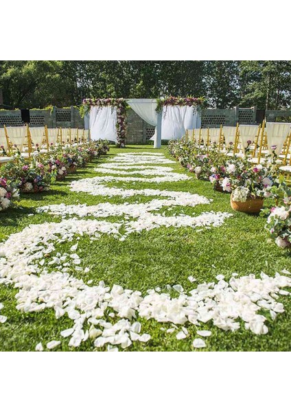 400 Pcs Ipek Gül Yaprakları Yapay Gül Çiçek Taç Petal Evi Evi Otel Sevgililer Günü Dekorasyonu Beyaz (Yurt Dışından) fiyatları