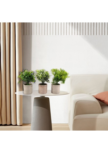 3 Paket Küçük Saksı Yapay Plastik Bitkiler Mini Biberiye Bitkisi Çiçek Houseplants Ev Dekoru Kapalı (Yurt Dışından) fiyatları
