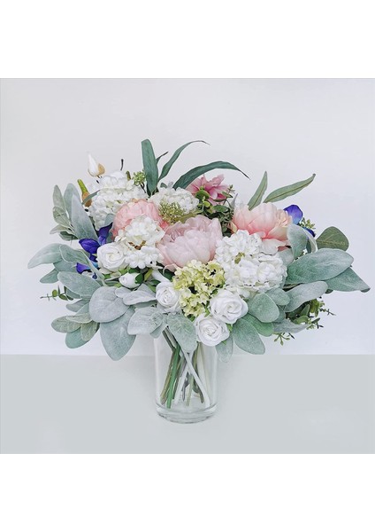 40PCS Yapay Flocked Kuzular Kulak Yaprakları Kötü Kuzunun Kulak Dalları Vazo Buket Çelenk Için Yeşillik Spreyleri Seçiyor (Yurt Dışından) modelleri