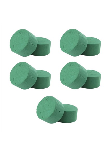 10PCS Düğün Koridoru Dıy Craft Çiçek Düzenlemesi Su Emici Ev Bahçe Yeşil Çiçek Köpüğü Taze Tutma Yuvarlak Tuğla (Yurt Dışından)