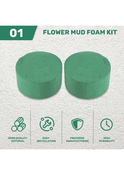 10PCS Düğün Koridoru Dıy Craft Çiçek Düzenlemesi Su Emici Ev Bahçe Yeşil Çiçek Köpüğü Taze Tutma Yuvarlak Tuğla (Yurt Dışından) fırsatları