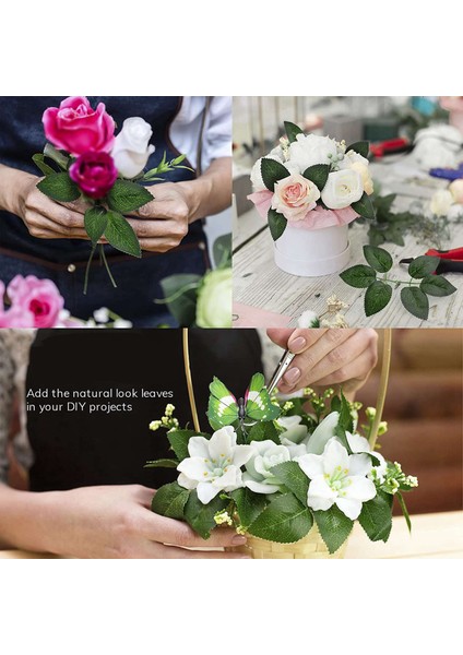 Güller Için Yapay Yapraklar Dekorasyonlar - 72 Ipek Yeşili Güller Gerçekçi Sarmaşıklarla Yaprak Yaprağı Esnek Gövdeler (Yurt Dışından) modelleri