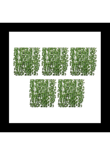 60PCS Yapay Sarmaşık Asma Asılı Çelenk Yaprak Asma Aile Bahçe Düğün Duvar Dekorasyonu 84 Feet Yeşil (Yurt Dışından)