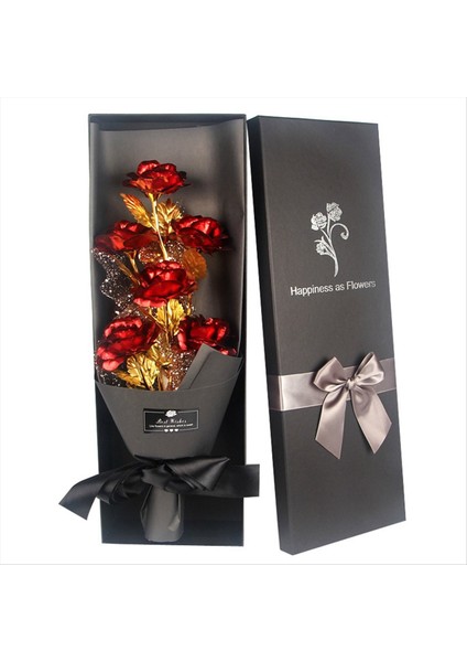 Gold Roses Buket Altın Kaplama Yapay Gül Altın Folyo Gül Sevgililer Günü Anneler Günü Için Sonsuza Kadar Hediyeler (Yurt Dışından)