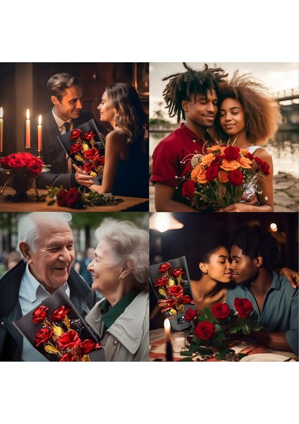 Gold Roses Buket Altın Kaplama Yapay Gül Altın Folyo Gül Sevgililer Günü Anneler Günü Için Sonsuza Kadar Hediyeler (Yurt Dışından) modelleri
