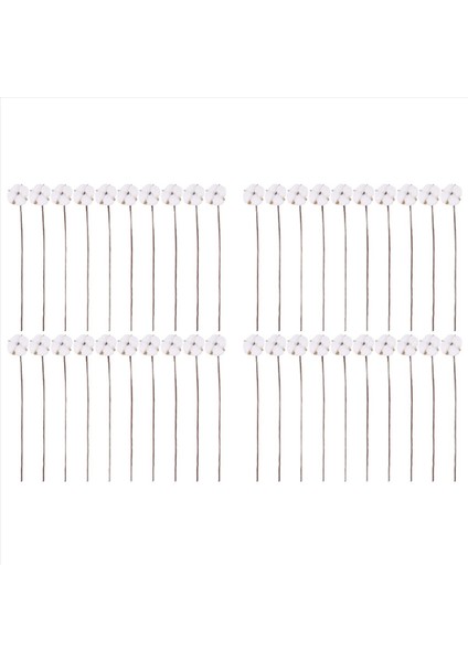 40PCS Pamuk Gövdeleri Pamuklu Çiçekler Yapay Pamuklu Çiçek Sapları Vazo Için Çiftlik Evi Süslemeleri Ev Dekorasyonu (Yurt Dışından)