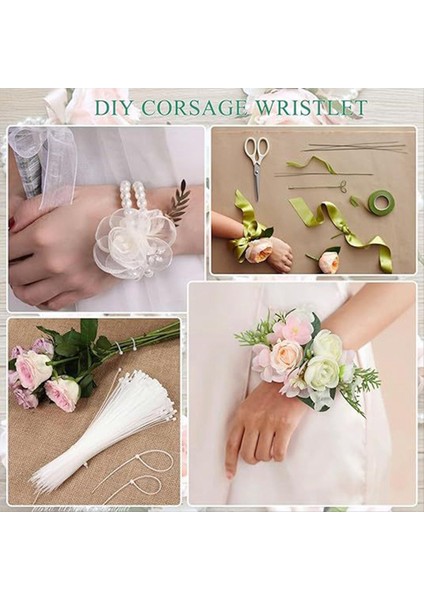 Corsage Wristlet Band 8pcs Bilek Korsage Bilezikler Düğün Partisi Balo Balosu Için Elastik Bilekler Diy Bilek Korsage Inci (Yurt Dışından) modelleri