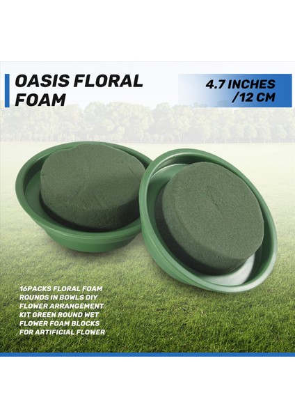 16 Paketi Çekirekler Çeken Çiçek Çiçek Düzenleme Kiti Yeşil Yuvarlak Islak Çiçek Köpük Bloklar Yapay Çiçek Için (Yurt Dışından) fırsatları