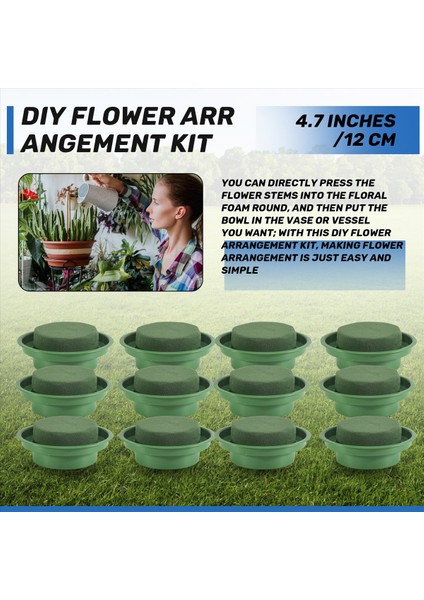 16 Paketi Çekirekler Çeken Çiçek Çiçek Düzenleme Kiti Yeşil Yuvarlak Islak Çiçek Köpük Bloklar Yapay Çiçek Için (Yurt Dışından) indirimleri