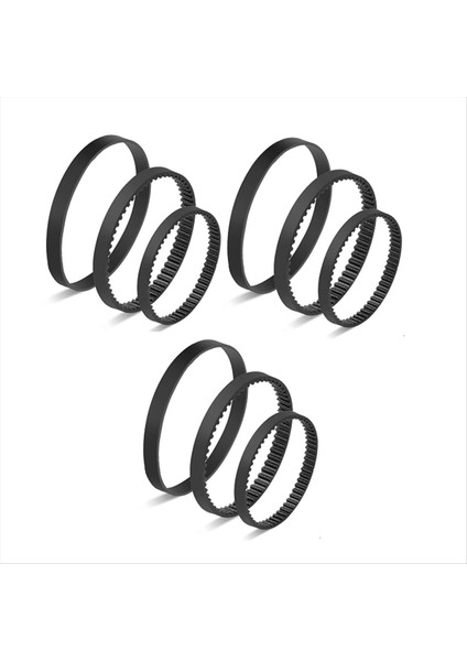 9pcs Bissell Proweat 2x Revolution Pet Pro Halı Temizleyici 1986 1964 2007 2007P Serisi Için Yedek Kemer Seti (Yurt Dışından)