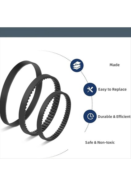 9pcs Bissell Proweat 2x Revolution Pet Pro Halı Temizleyici 1986 1964 2007 2007P Serisi Için Yedek Kemer Seti (Yurt Dışından) modelleri