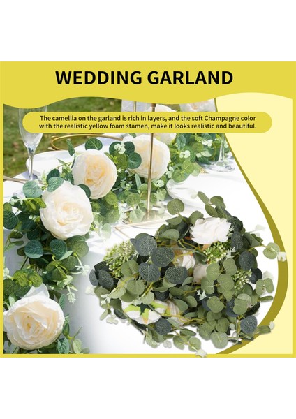 2 Paket Okaliptüs Çelenk Gülü Yeşillik Çelenk Dökme Yapay Ipek Çiçek Okaliptüs Yaprakları Sarmallar (A) (Yurt Dışından) fırsatları