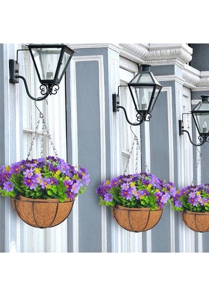 Dış Havada ve Iç Mavi Dekorasyon Için Veranda Çim Bahçesi Dekoru Için Sepette Yapay Asılı Çiçekler (Yurt Dışından) modelleri