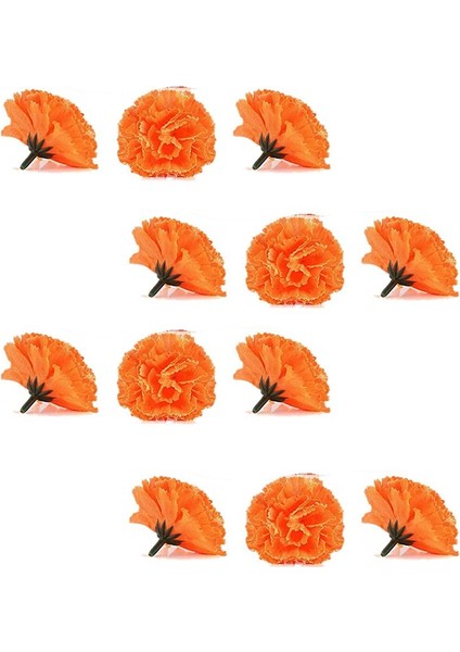 Marigold Çiçek Kafaları Toplu 200PCS Yapay Çiçek Çelenk El Sanatları Ipek Marigold Çiçekler Turuncu Için Kafalar (Yurt Dışından) fiyatları