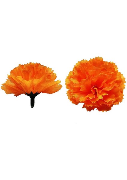 Marigold Çiçek Kafaları Toplu 200PCS Yapay Çiçek Çelenk El Sanatları Ipek Marigold Çiçekler Turuncu Için Kafalar (Yurt Dışından) modelleri
