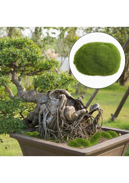 30PCS 3 Boyutunda Yapay Yosun Kayaları Dekoratif Yeşil Yosun Topları Çiçek Aranjmanları Için Bahçeler ve Işçilik (Yurt Dışından) indirimleri