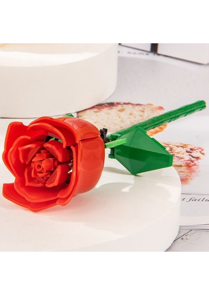 Romantik Gül Buket Yapı Taşları Ebedi Model Monte Edilmiş Bitki Ev Dekorasyonu Anneler Günü R Hediye Pembe (Yurt Dışından) fiyatları