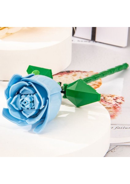 Romantik Gül Buket Yapı Taşları Ebedi Model Monte Edilmiş Bitki Ev Dekorasyonu Anneler Günü R Hediye Pembe (Yurt Dışından) indirimleri