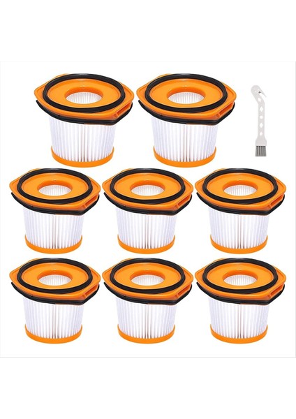 8 Paket Vakum Filtre Değiştirme Köpekbalığı WS620 WS632 WS630 Filtresi Köpekbalığı Wandvac Sistemi WS633 (Yurt Dışından)