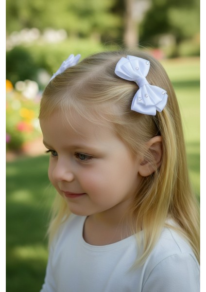 Taşlı Fiyonklu Kız Çocuk Okul Tokası 2li fiyatları