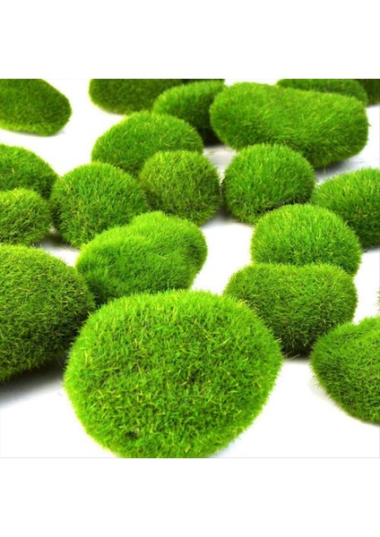 128PCS 5 Boyutunda Yapay Yosun Kayaları Dekoratif Yeşil Yosun Topları Çiçek Aranjmanları Için Yosun Dekoru Bahçeleri (Yurt Dışından) fiyatları