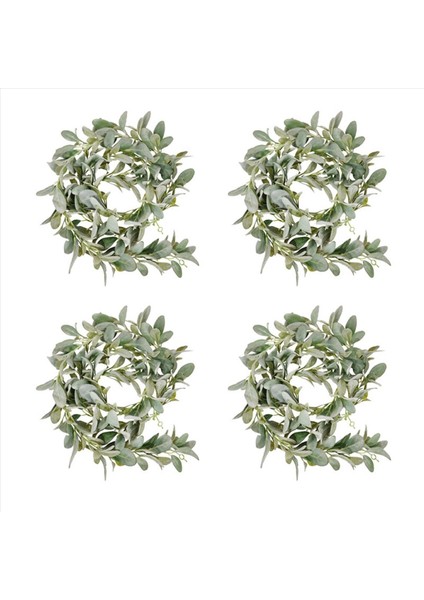 4x Yapay Floked Kuzular Kulak Garlan (Yurt Dışından)