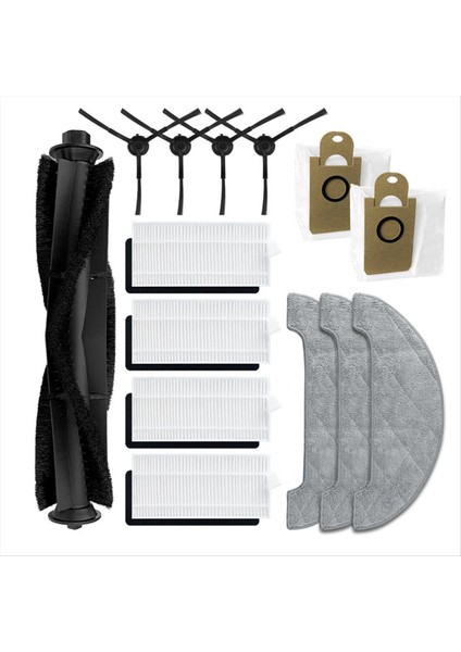 Honiture Için Fit Q6 Pro/laresar L6 Pro Sweeper Ana Yan Fırça Filtresi Toz Torbası Mendilleri (Yurt Dışından)