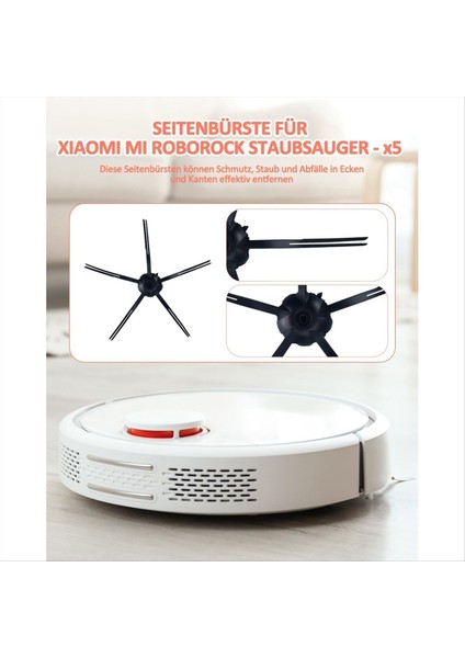 Xiaomi Roborock S5 Max S6 Max S6 Pure S6 Maxv S4 S5 S6 S50 S55 S60 S65 E4 E20 E25 E35 Ana Yan Fırça Filtre Mops (Yurt Dışından) modelleri