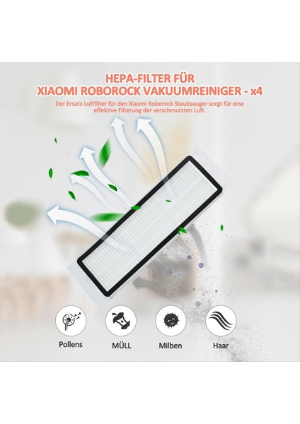 Xiaomi Roborock S5 Max S6 Max S6 Pure S6 Maxv S4 S5 S6 S50 S55 S60 S65 E4 E20 E25 E35 Ana Yan Fırça Filtre Mops (Yurt Dışından) indirimleri