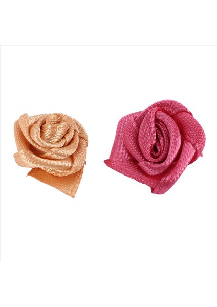 600PCS Mini El Yapımı Saten Gül Şerit Rozetler Kumaş Çiçek Aplike Düğün Dekorasyon Zanaat Dikiş Aksesuarları (Yurt Dışından) fırsatları