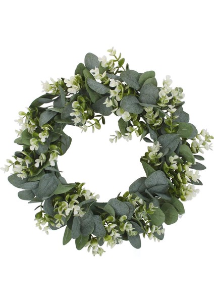 Gişe Çelenk 12 9inch Yapay Yeşil Yapraklar Ön Kapı Asılı Duvar Penceresi Düğün Partisi Dekorasyonu Için Çelenk (Yurt Dışından)