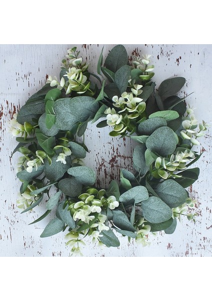 Gişe Çelenk 12 9inch Yapay Yeşil Yapraklar Ön Kapı Asılı Duvar Penceresi Düğün Partisi Dekorasyonu Için Çelenk (Yurt Dışından) fiyatları