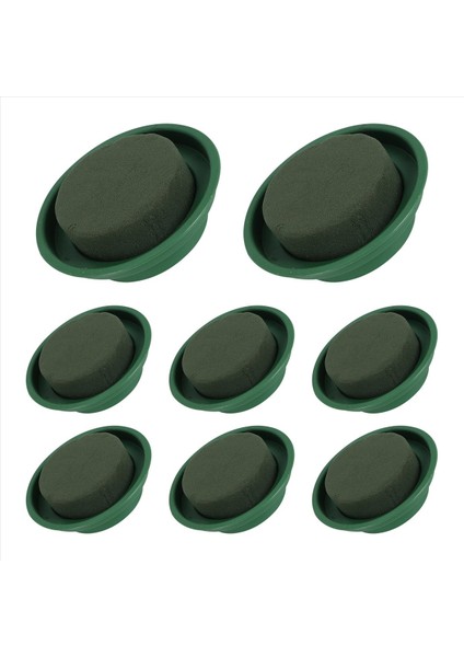 8 Paket Çiçek Köpük Yuvarlak Kaseler Diy Çiçek Aranjman Kiti Yeşil Yuvarlak Islak Çiçek Köpük Bloklar Düğün Dekoru Için (Yurt Dışından) fiyatları