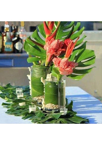 240 Pcs 6 Türler Yapay Palmiye Yapraklar Tropikal Bitki Yaprakları Yapraklar Monstera Yaprakları Hawaii Luau Süslemeleri Için Saplar (Yurt Dışından) fırsatları